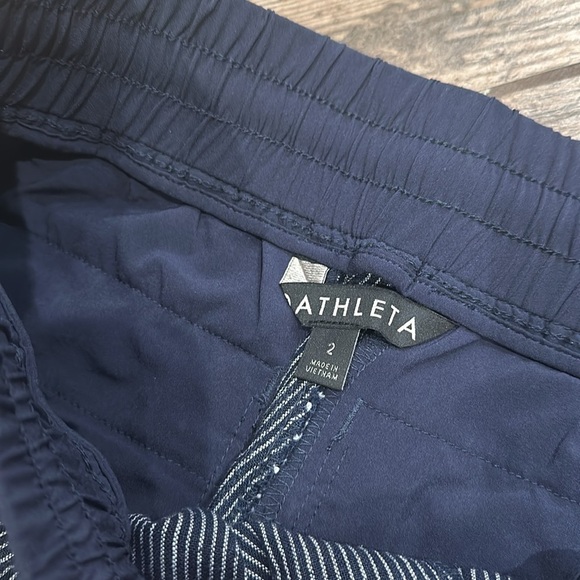 Athleta Bali Linen Jogger Cropped Pants Size 2 - Picture 4 of 6